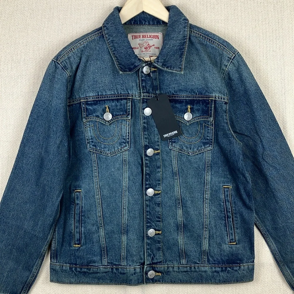 True Religion Jesse Trucker Jacket Denim Men's NWT